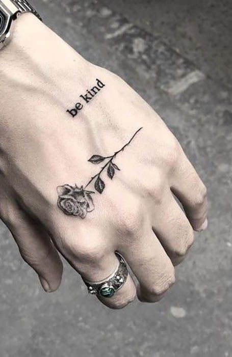 10 Simple Hand Tattoos For Men 2024 Small Hand Tattoos Trending