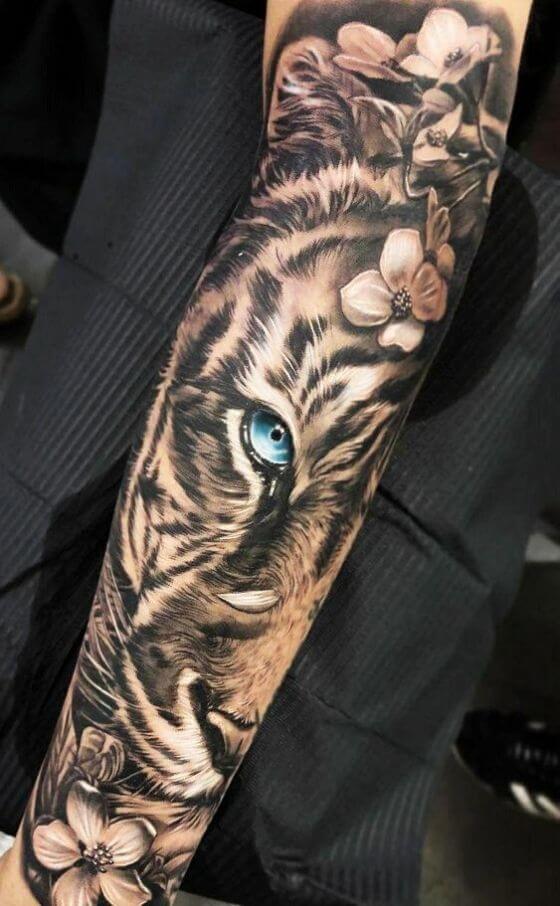 100 Coolest Sleeve Tattoos For Men Tiger Tattoo Sleeve Best Sleeve