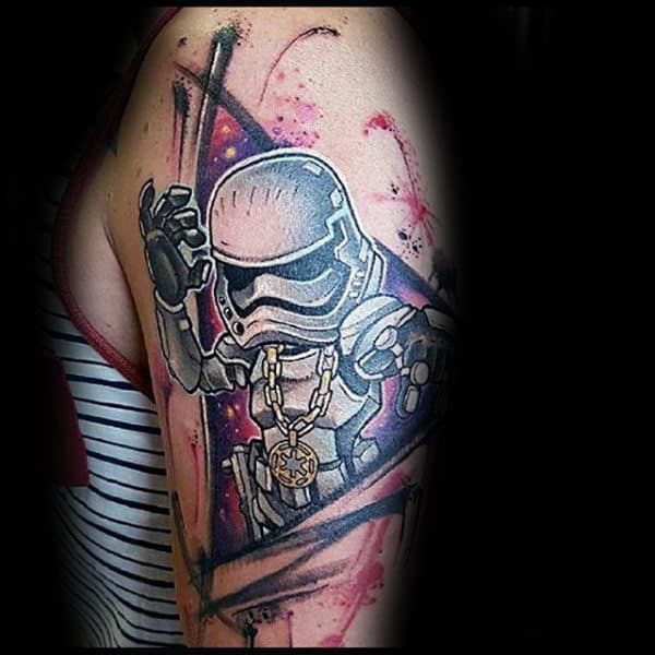 100 Stormtrooper Tattoo Designs For Men Star Wars Ink Ideas