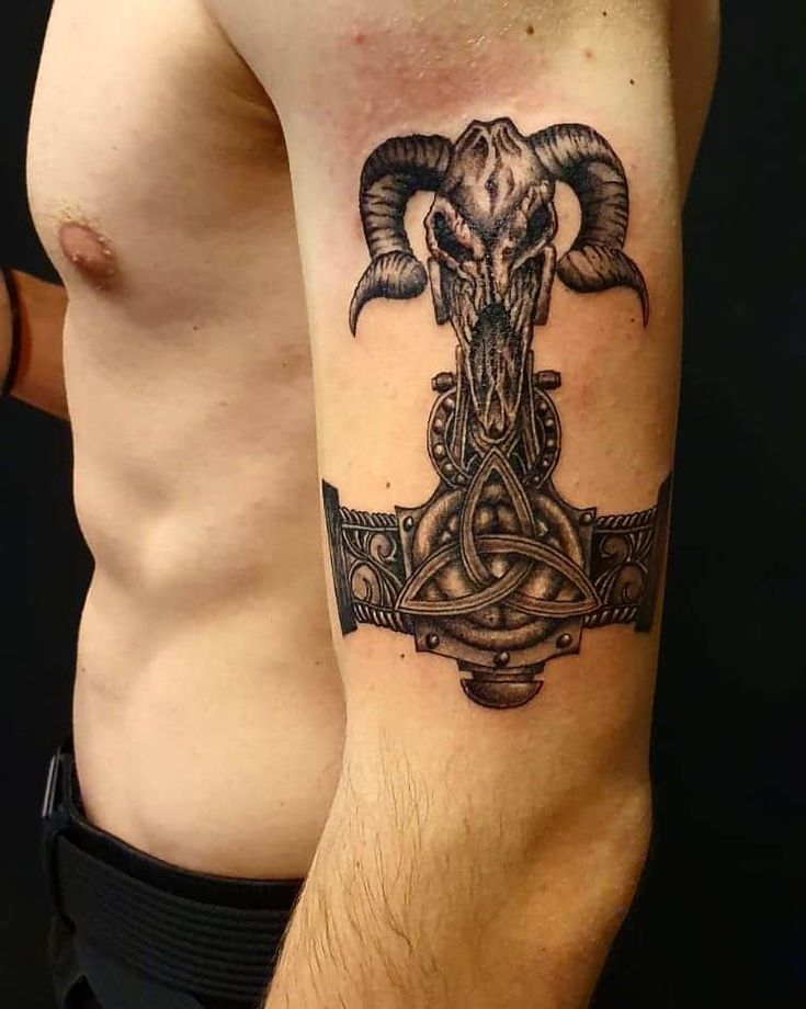 101 Amazing Mjolnir Tattoo Designs You Need To See Mjolnir Tattoo Thor Hammer Tattoo Tattoo