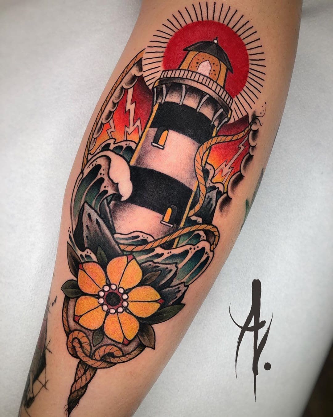 101 Best Awesome Lighthouse Tattoo Designs You Need To See In 2024 Lighthouse Tattoo