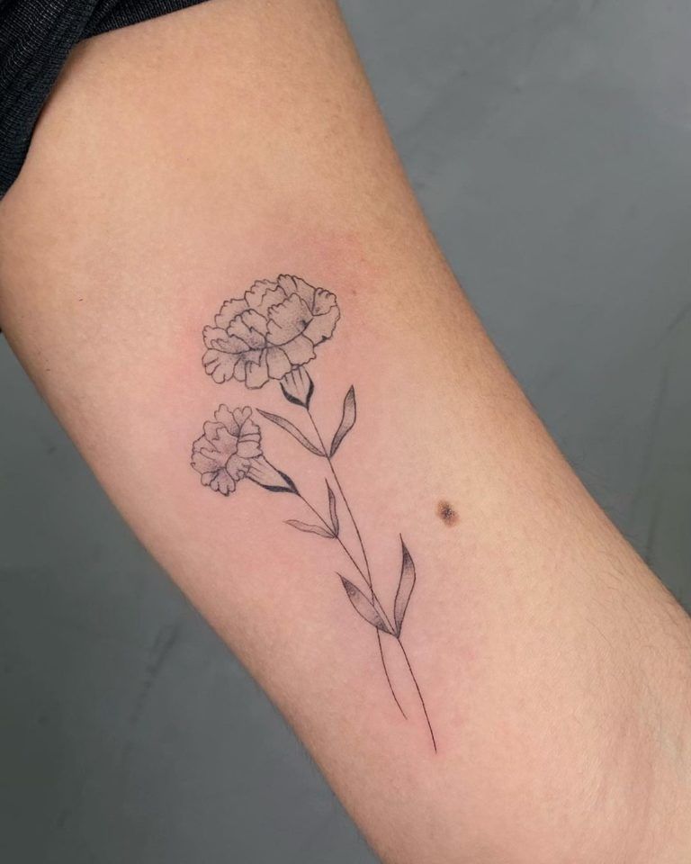 101 Best Carnation Flower Tattoo Ideas You Amp 39 Ll Have To See To Believe