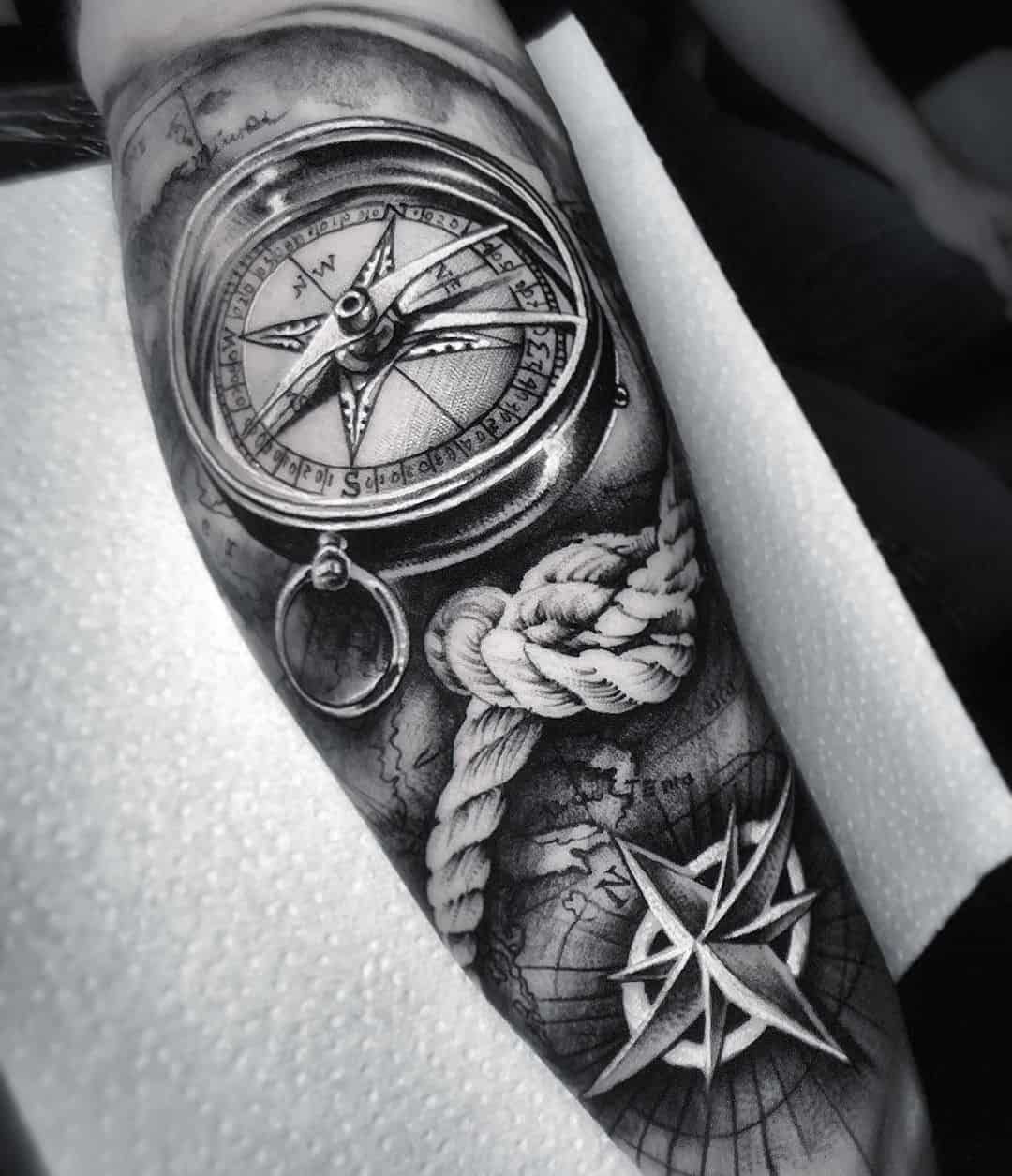 101 Best Compass Tattoo Ideas You Ll Have To See To Believe