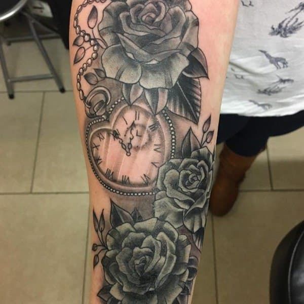 110 Cool Pocket Watch Tattoos That Are Totally Badass