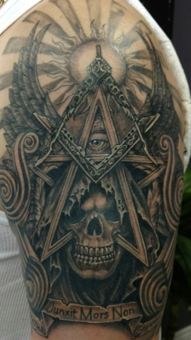 134 Best Masonic Tattoos Images On Pinterest Freemason Tattoo