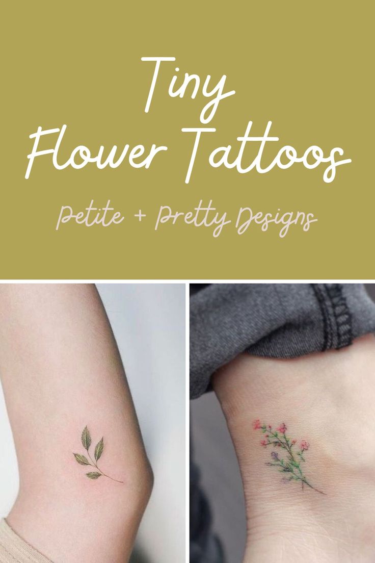 143 Tiny Flower Tattoos Petite Pretty Designs Tattoo Glee