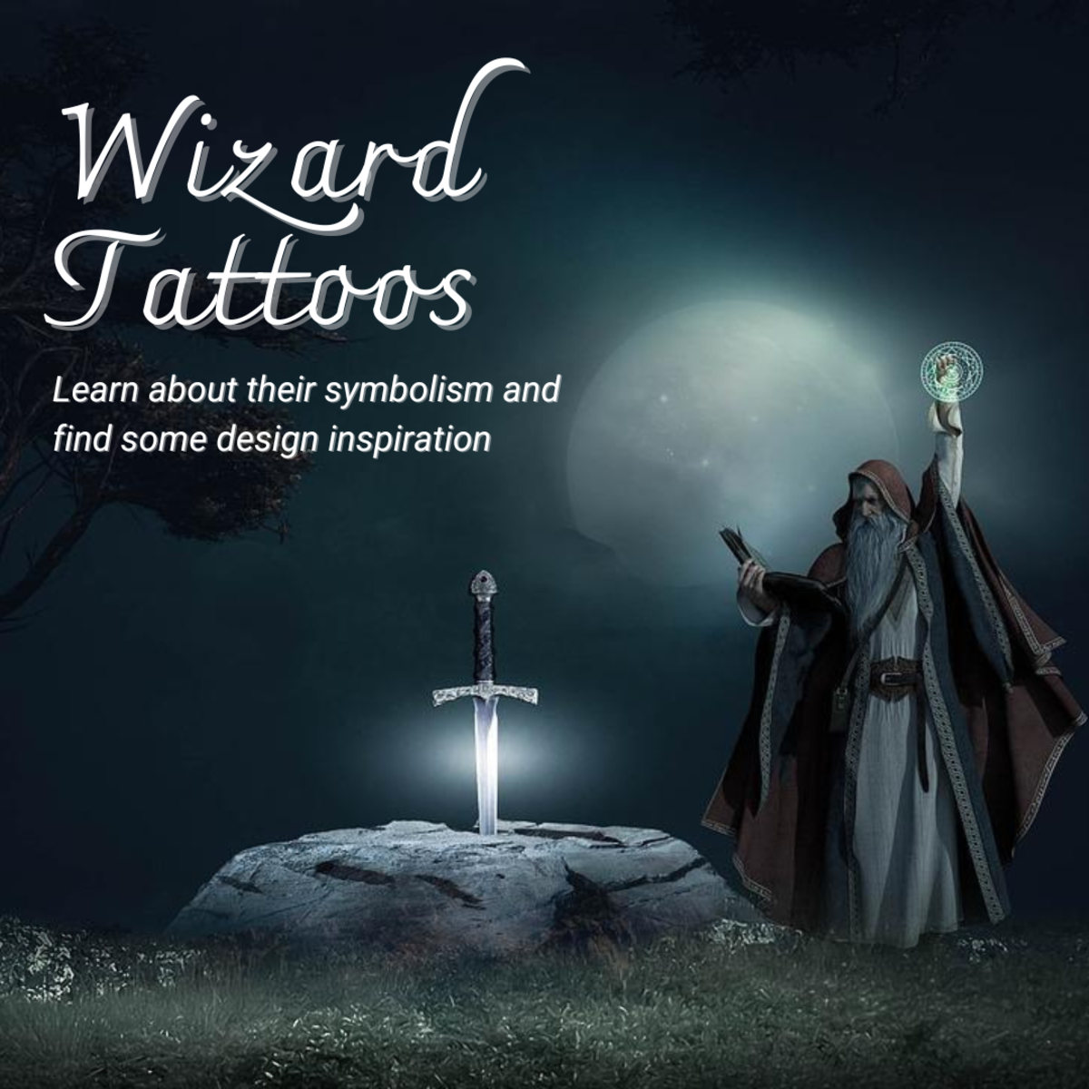 15 Wizard Tattoo Designs Ideas Design Trends Premium Psd Vector