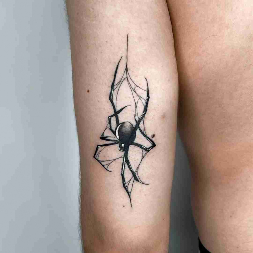 160 Best Images About Spider Tattoo On Pinterest Insect Tattoo Black