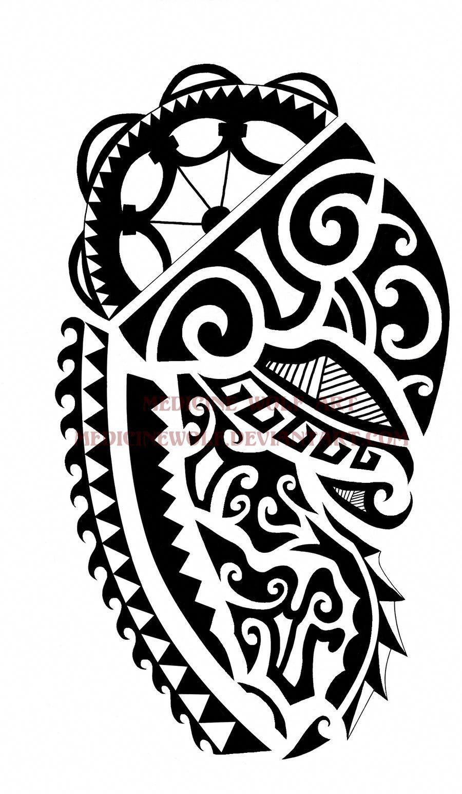 17 Stunning Polynesian Tribal Tattoo Stencils Ideas