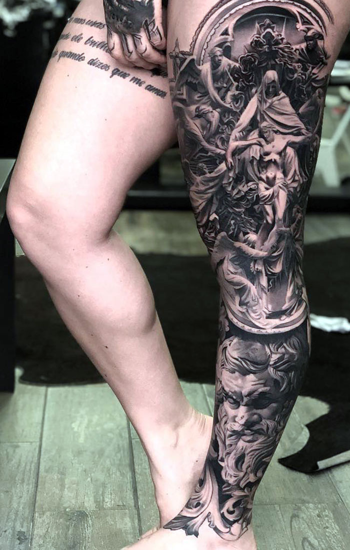 20 Distinctive Leg Tattoo Ideas Design For Men Updated