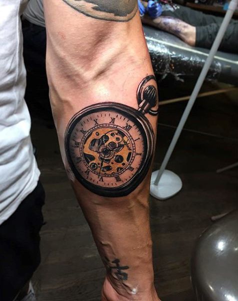 200 Inspirational Pocket Watch Tattoo Ideas