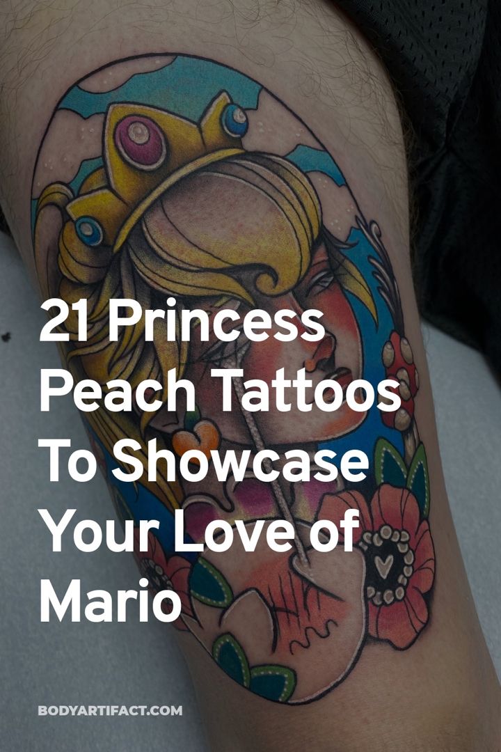 21 Princess Peach Tattoos To Showcase Your Love Of Mario Body Artifact