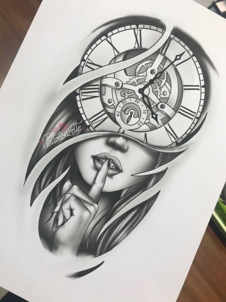 225 Clock Tattoos Ideas And Designs 2022 Tattoosboygirl Chest