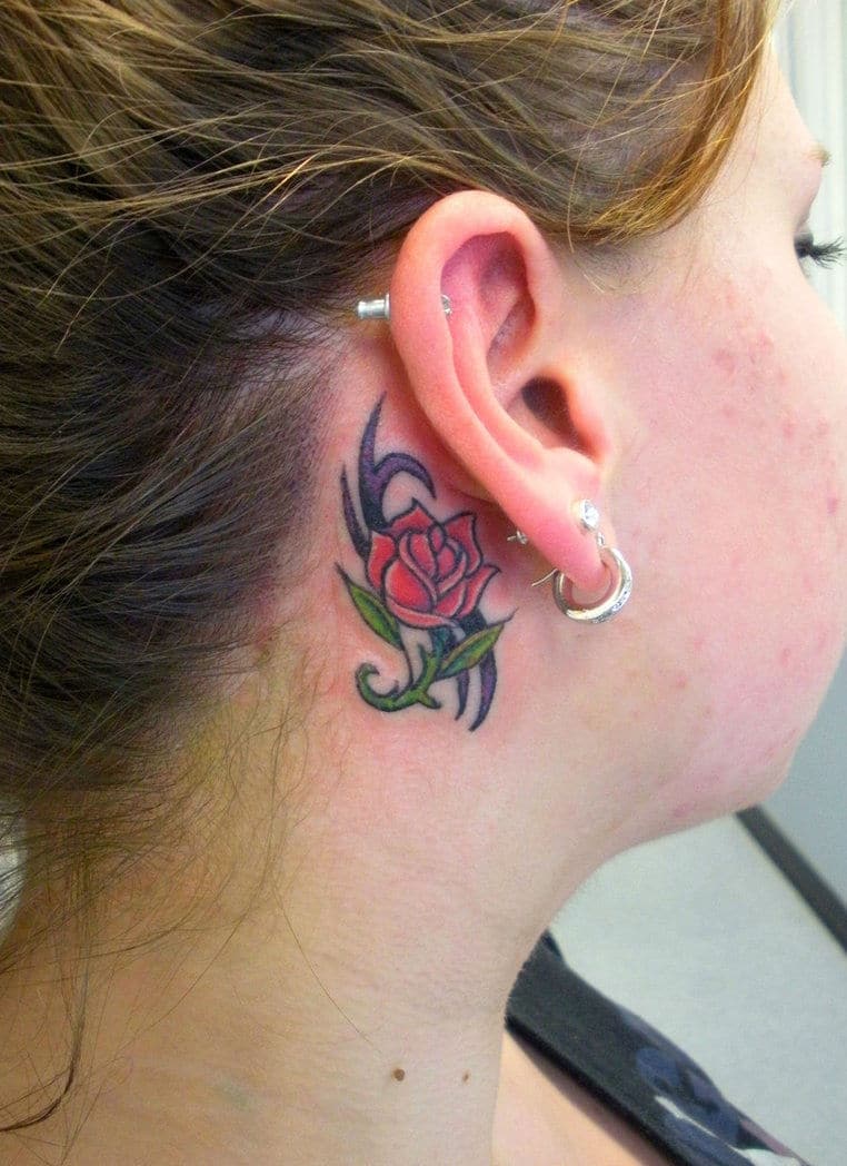 24 Behind The Ear Tattoo Ideas That Are Creative And Cool