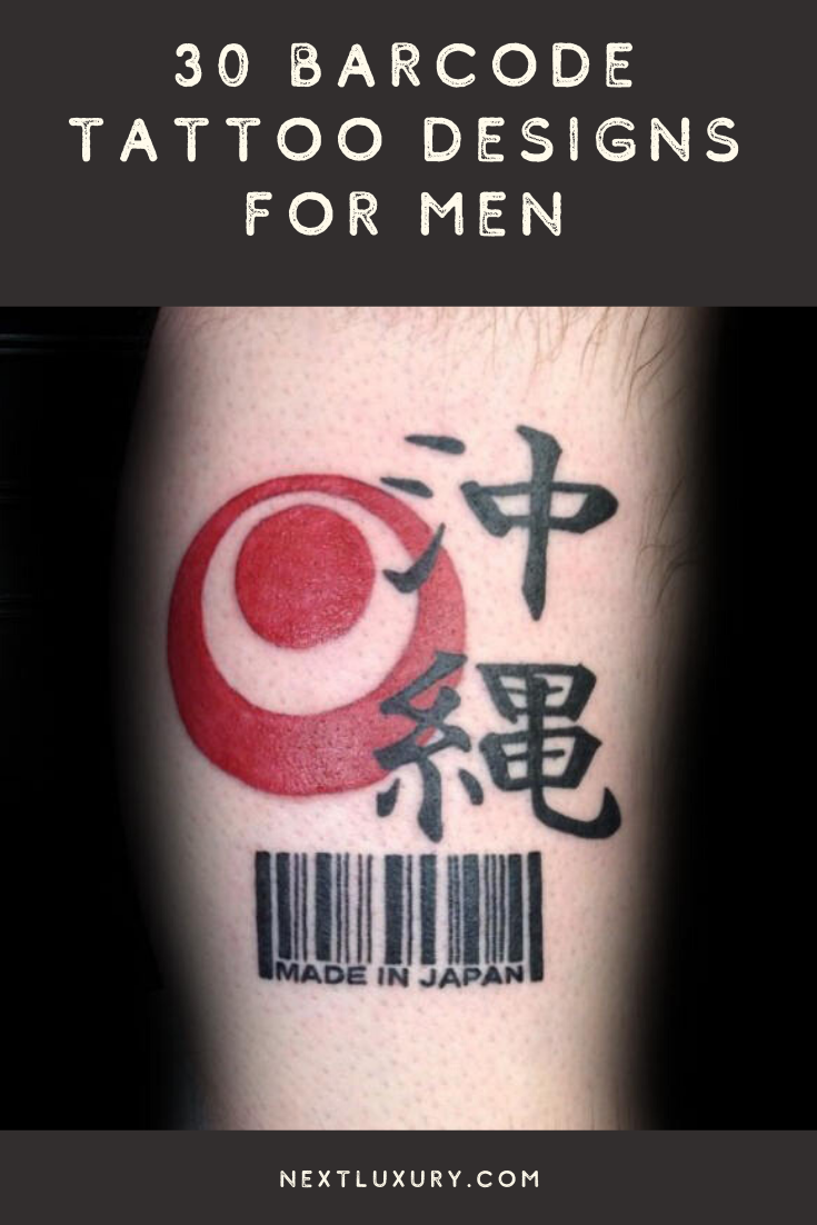 30 Barcode Tattoo Designs For Men Parallel Line Ink Ideas