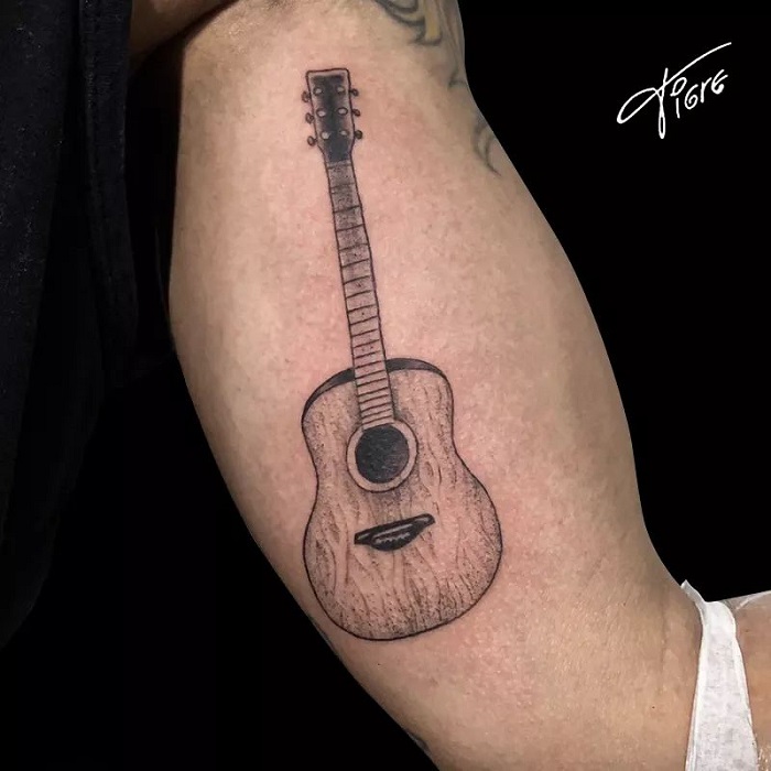 30 Inspiring Guitar Tattoo Designs For Music Enthusiasts News0days