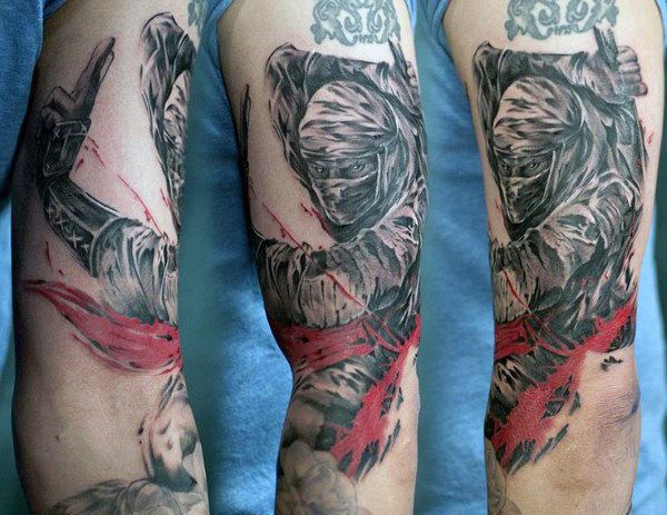 30 Ninja Tattoos For Men Ancient Japanese Warrior Design Ideas