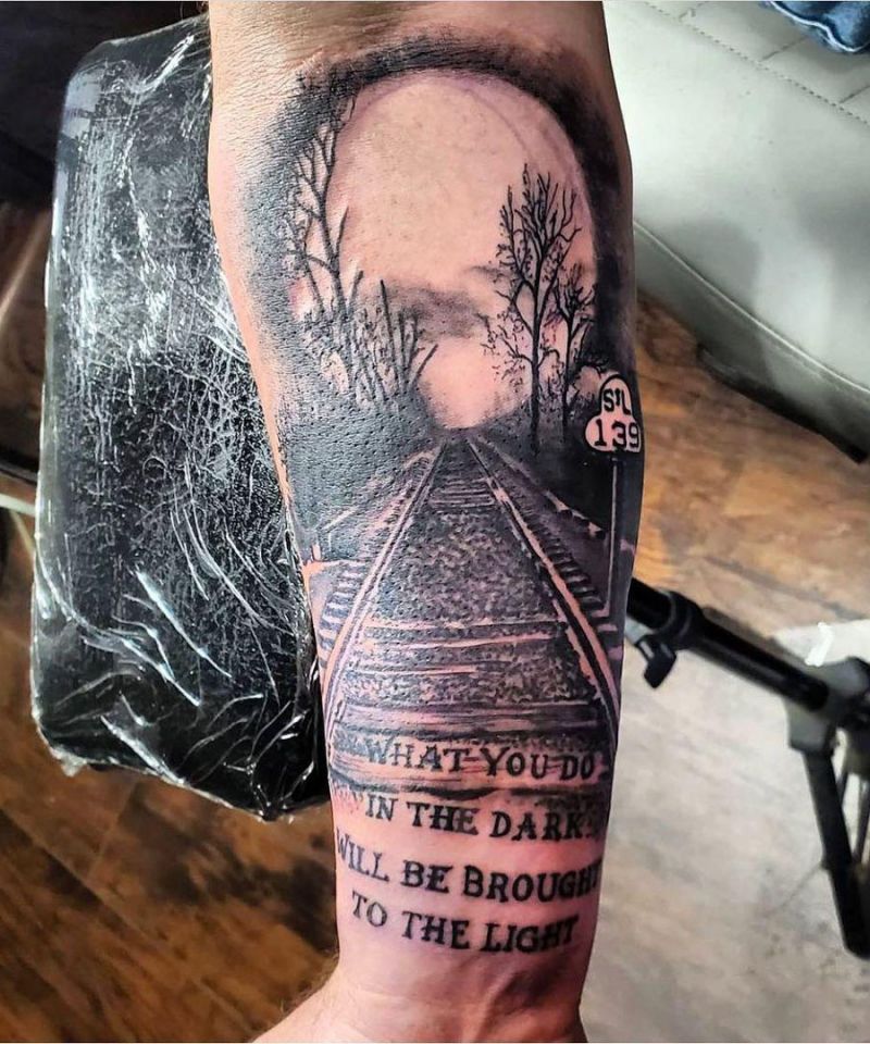 30 Pretty Railroad Tattoos You Must Love Style Vp Page 30