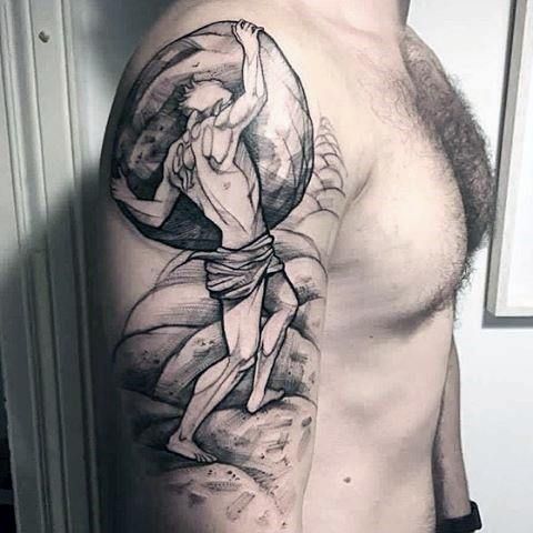 30 Sisyphus Tattoo Designs For Men Greek Mythology Ink Ideas