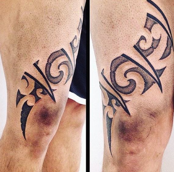 30 Tribal Thigh Tattoos For Men Manly Ink Ideas