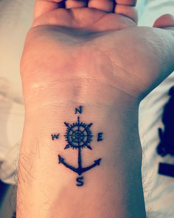 33 Best Compass And Anchor Tattoo Images On Pinterest Anchor Tattoos