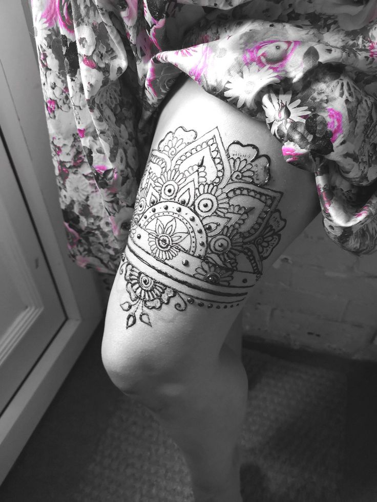 34 Henna Tattoo Thigh Ideas Henna Tattoo Henna Thigh Tattoo