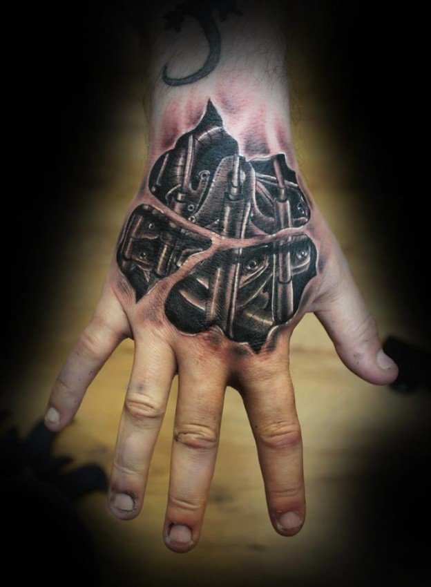 35 Beautiful Hand Tattoo Designs Hand Tattoos For Guys Tribal Hand