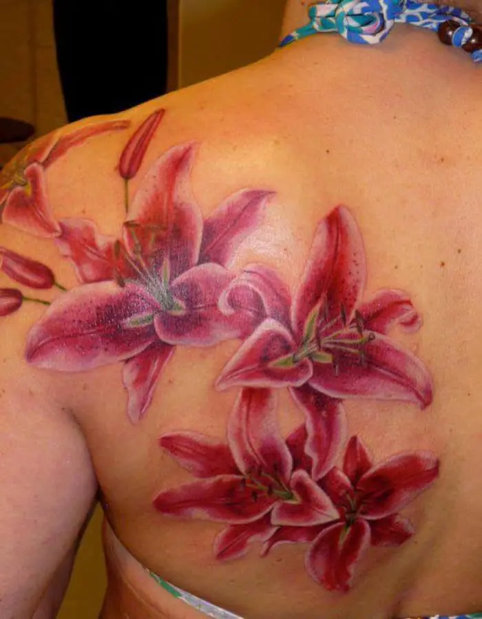 35 Beautiful Lily Flower Tattoo Designs Sheideas