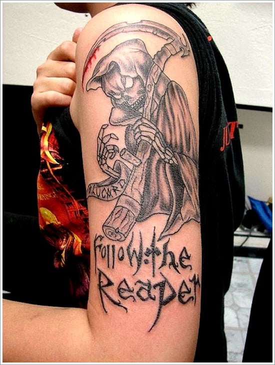 35 Horrifying Grim Reaper Tattoo Designs