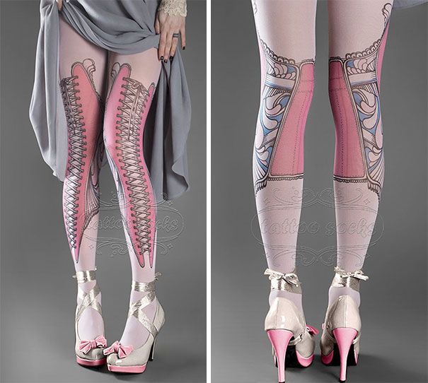 37 Tattoo Socks Perfect For People Who Love Tattoos But Don T Want To