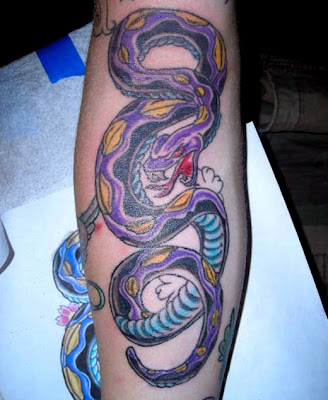 3D Snakes Tattoo On Calves Tattoos Photo Gallery