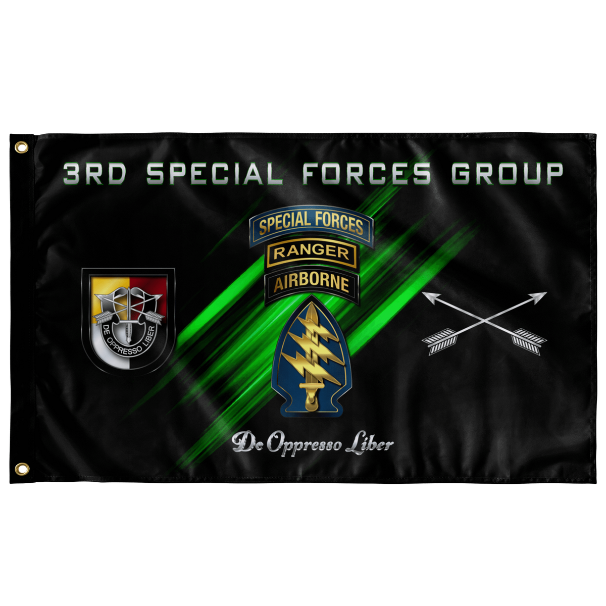 3Rd Special Forces Group Tabbed Flag