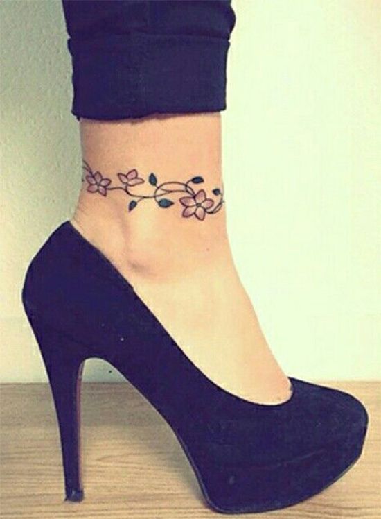 40 Adorable Ankle Tattoos Designs For Women That Will Flaunt Your Walk