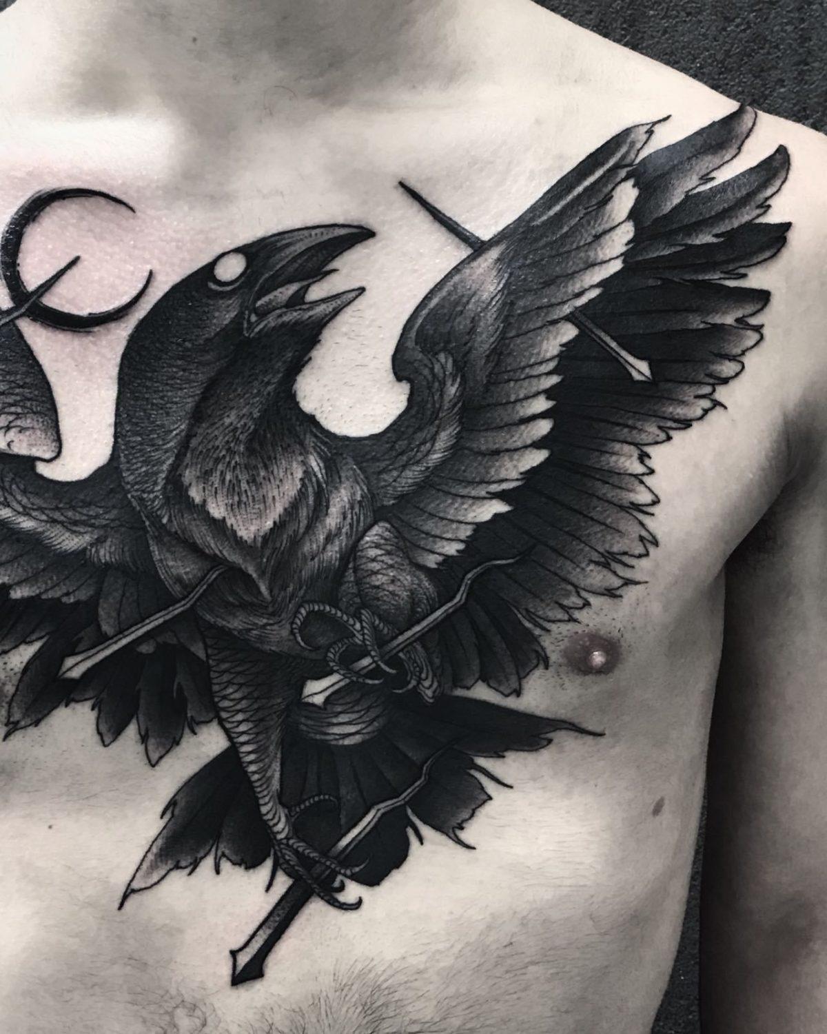 40 Best Raven Tattoo Ideas 2021 Inspiration Guide Harunmudak