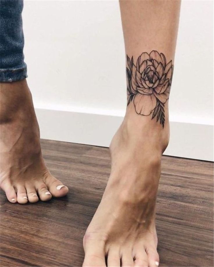 40 Gorgeous And Stunning Ankle Floral Tattoo Ideas For Your Inspiration Women Fashion