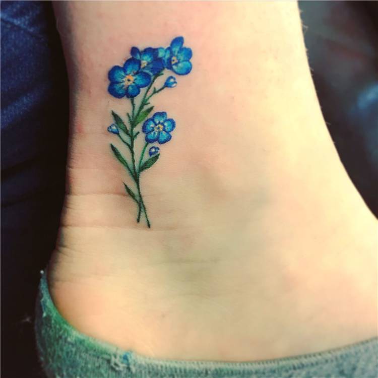 40 Gorgeous And Stunning Ankle Floral Tattoo Ideas For Your Inspiration