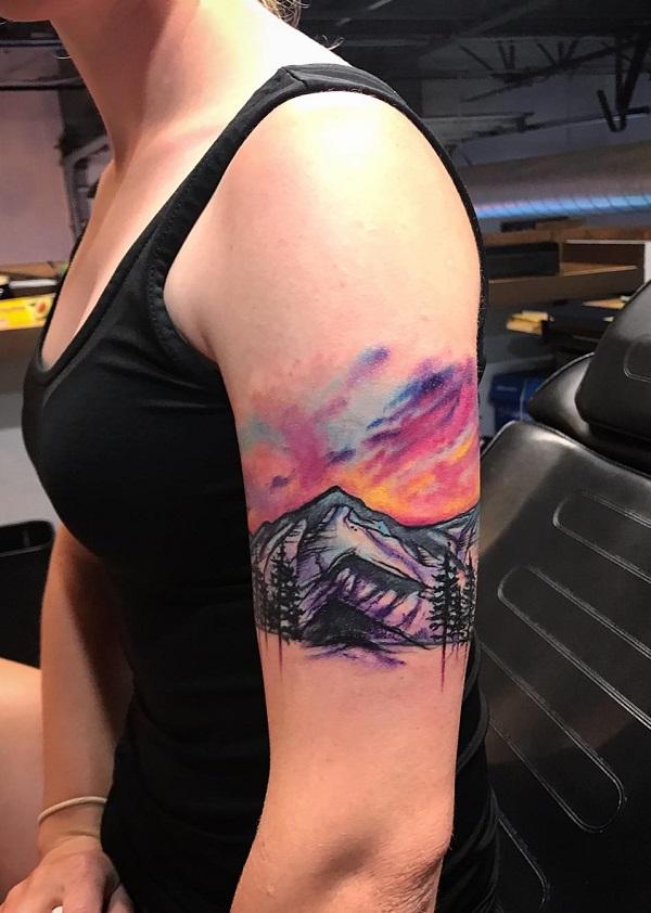 40 Landscape Tattoo Ideas Art And Design