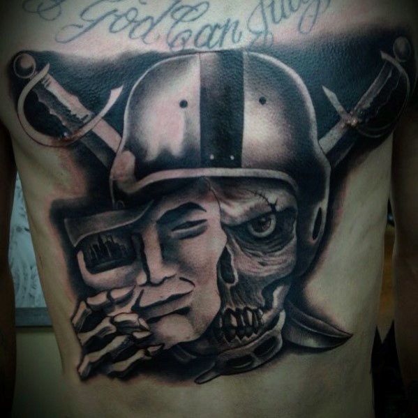 40 Oakland Raiders Tattoos For Men 2023 Inspiration Guide