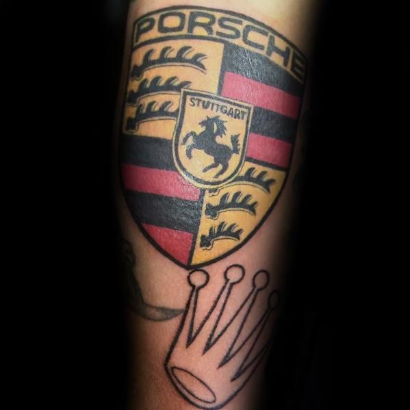 40 Porsche Tattoo Ideas For Men German Automobile Designs