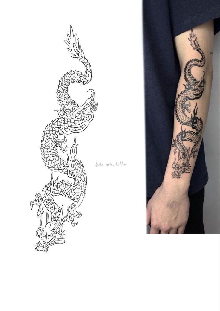 41 Best Beautiful Dragon Tattoo Drawings Images On Pinterest Dragon