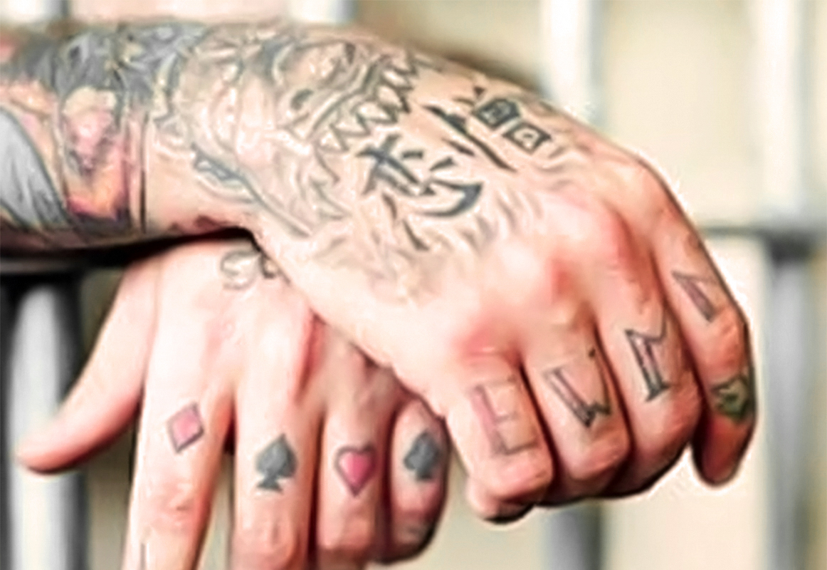 45 Tough Prison Tattoos And Their Meanings Watch Yourself Russian Prison Tattoos Prison