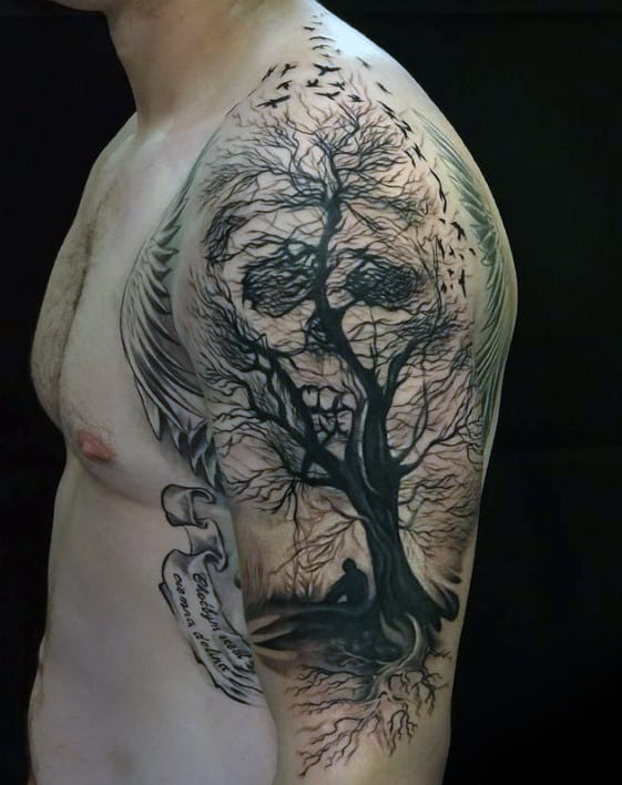 49 Incredible Life Death Tattoo Designs For Men