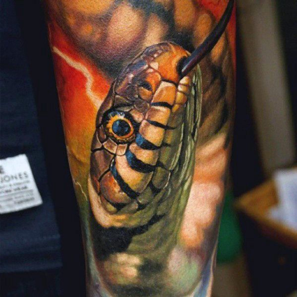 50 3D Snake Tattoo Designs For Men Reptile Ink Ideas