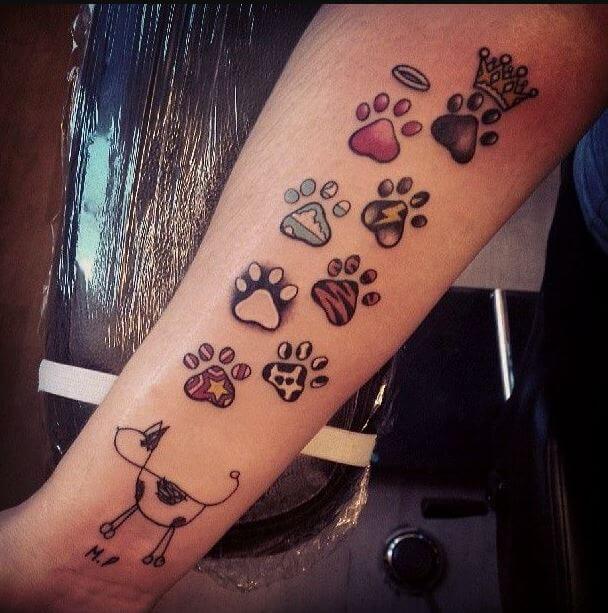 50 Amazing Paw Print Tattoo Ideas For Pet Lovers 2018 Tattoosboygirl