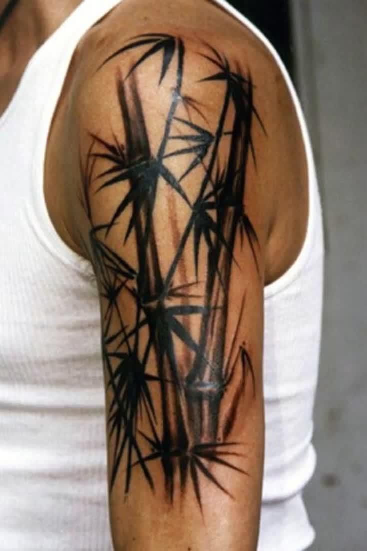 50 Bamboo Tattoo Designs For Men Lush Greenery Ink Ideas