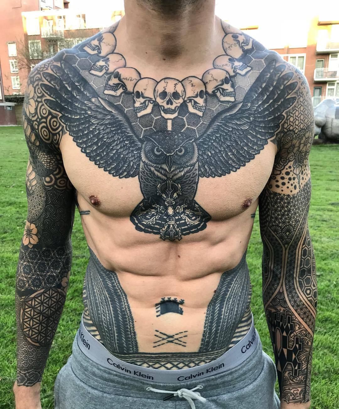 50 Best And Awesome Chest Tattoos For Men Tattoos Me Eye Catching