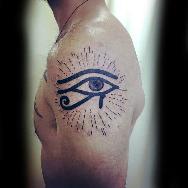 50 Eye Of Horus Tattoo Designs For Men 2023 Guide