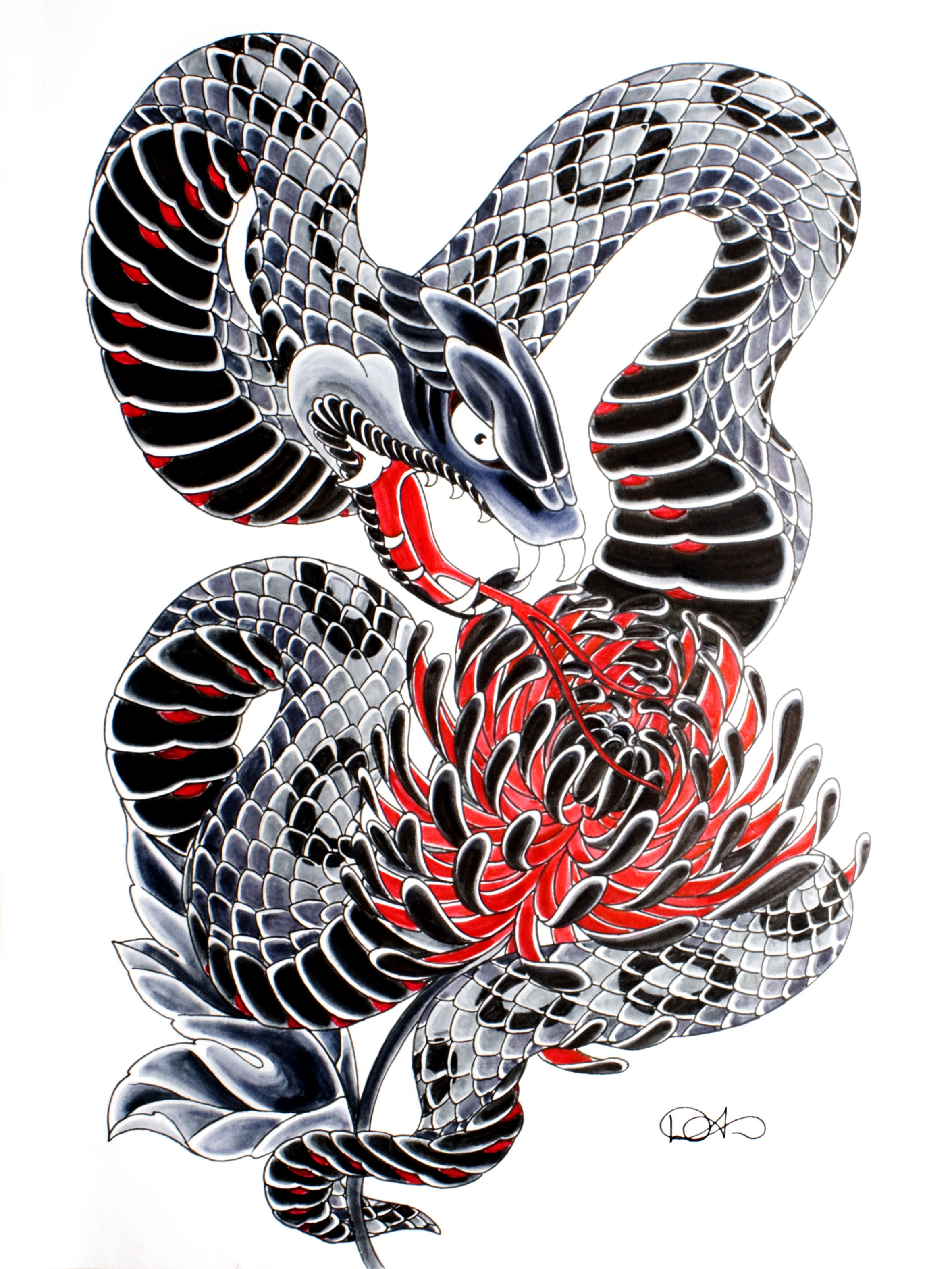 50 Japanese Snake Tattoos Designs With Meaning 2019 Tattoo Ideas