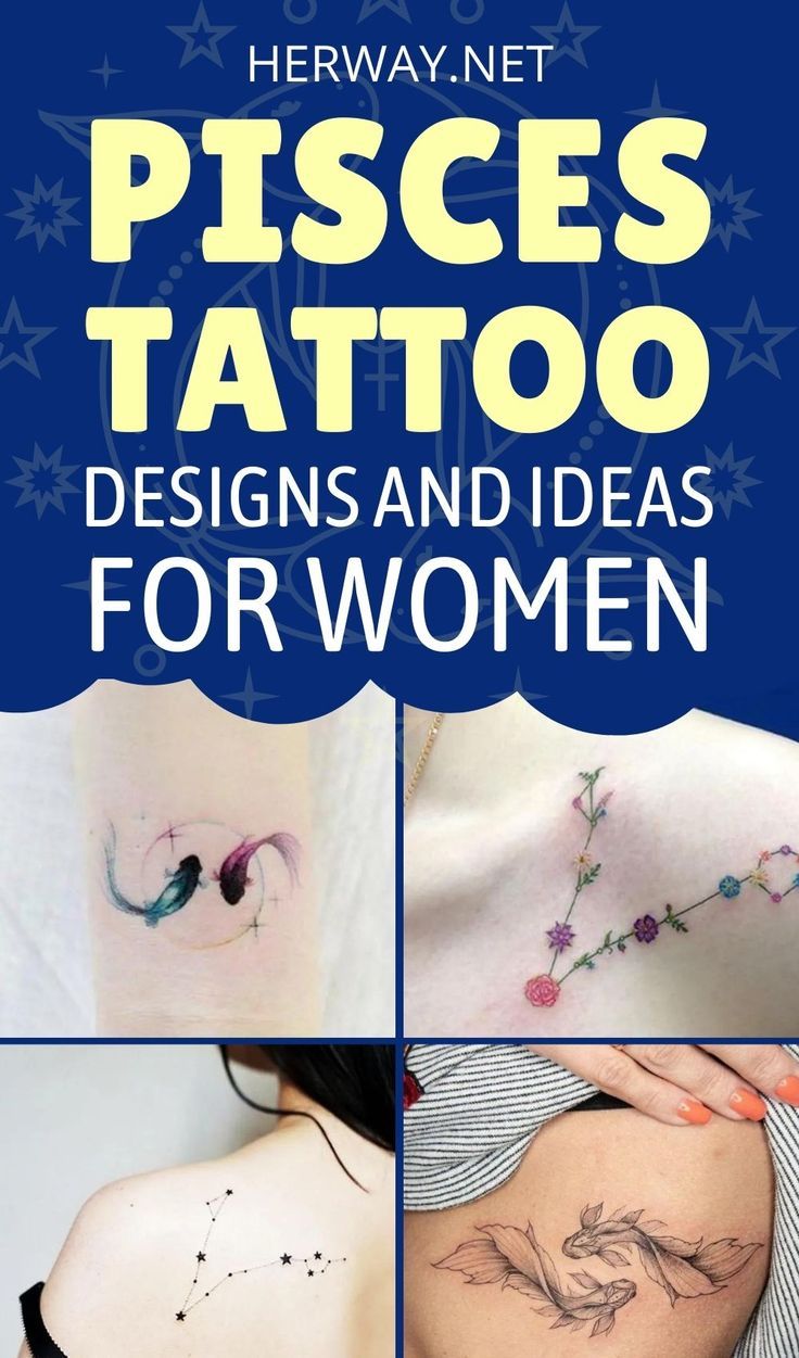 50 Pisces Tattoo Designs And Ideas For Women With Meanings