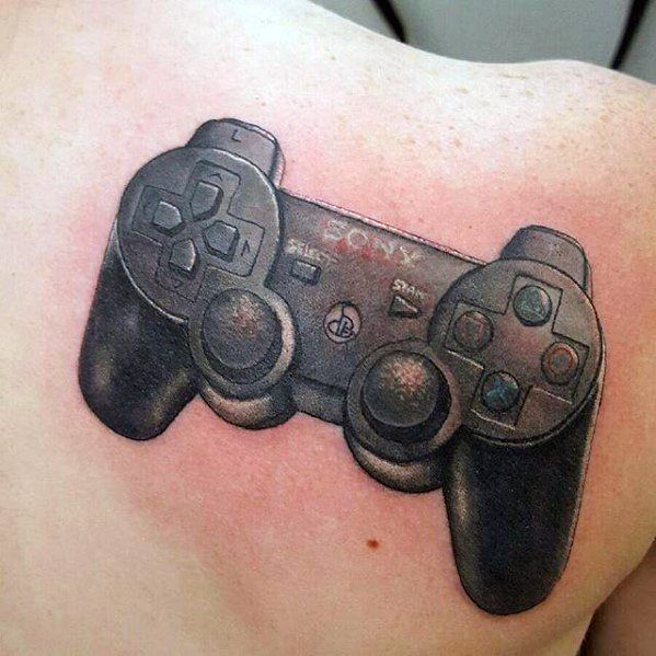 50 Playstation Tattoo Designs For Men Video Game Ink Ideas